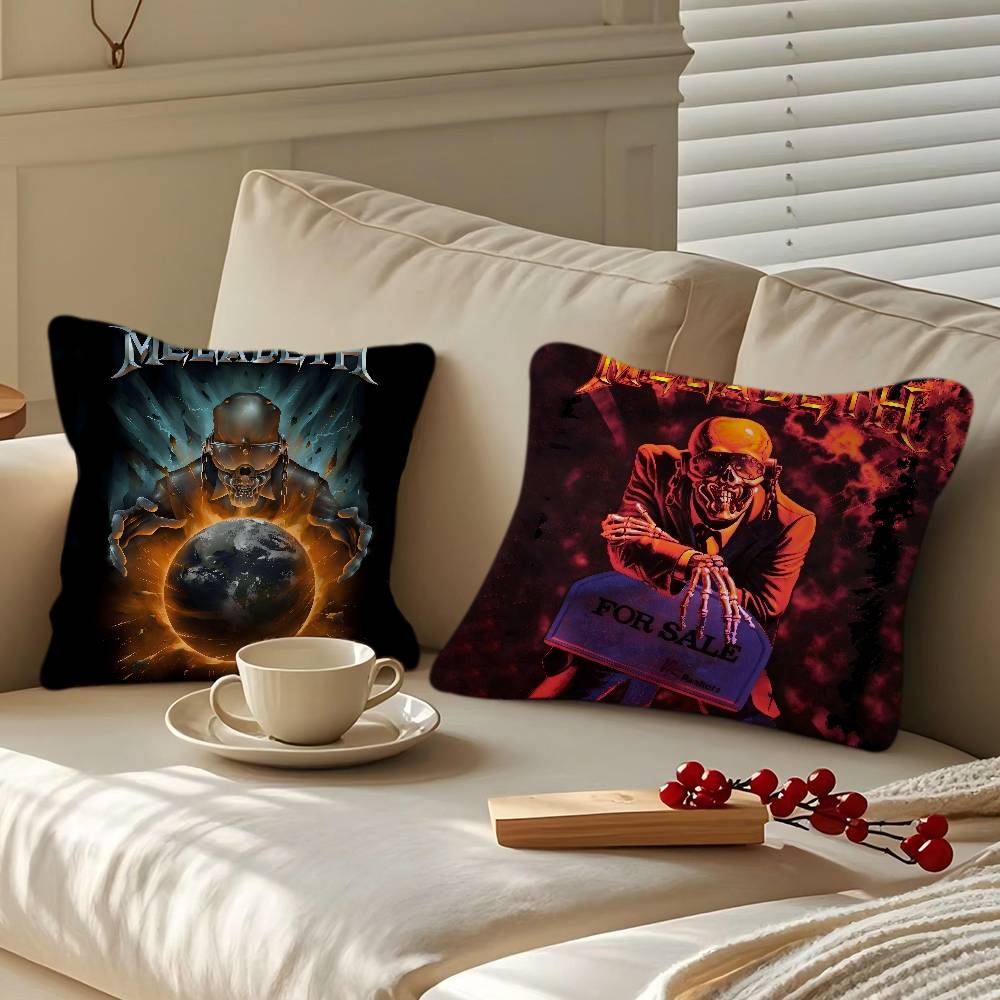 Heavy Metal Rock Roll Music Megadeths Personalized Picture Text Home Decorative Pillows Household Gifts 45x45cm