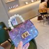2025 Summer Transparent PVC Jelly Mini Pearl Crossbody Square Women's Bag