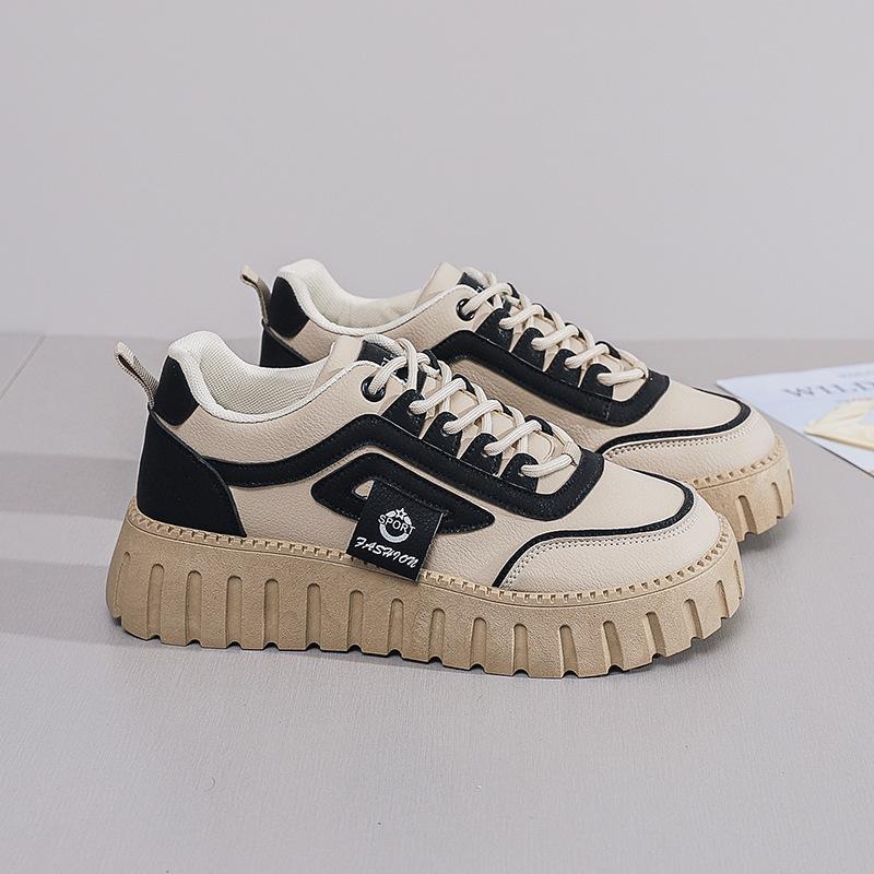 Little White Shoes Women's New Autumn Student Versatile Casual Trendy Shoes Thick Baseplate Shoes Women ZY12270