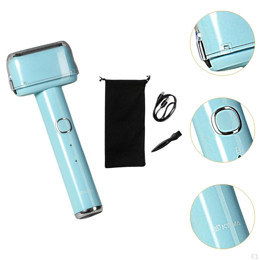 Electric Shavers Facial Beard Trimmer Pocket Size USB Charging with Storage Bag Portable