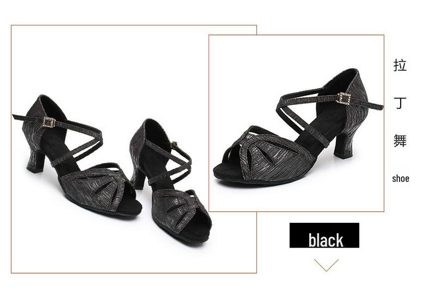 Women's Latin Dance Shoes - Soft Sole, Medium Heel, High Heel Options for Spring/Summer
