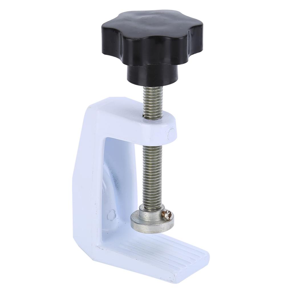 Bílá lupa s handsfree a světlem, stolní lampa s lupou, se svorkou a základním držákem