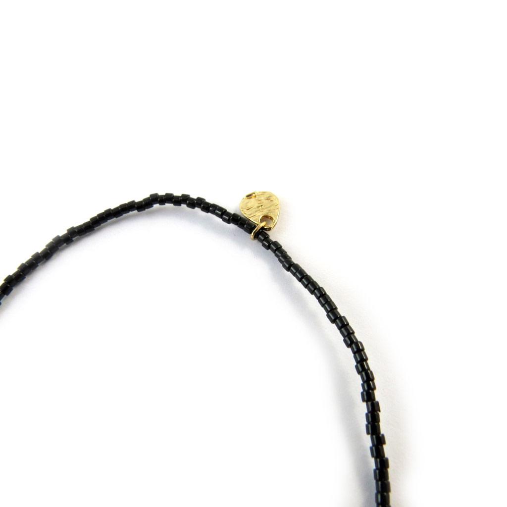 Les Trésors De Lily [N8099] - Black Blue 'Kilimanjaro' Designer Bracelet