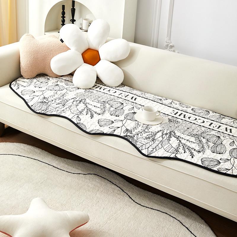 Special-Shaped Nordic Simple Sofa Cushion Fabric Non-Slip Fashion Cushion Chessboard Plaid Four Seasons Universal Sofa Cover Cover Thickened