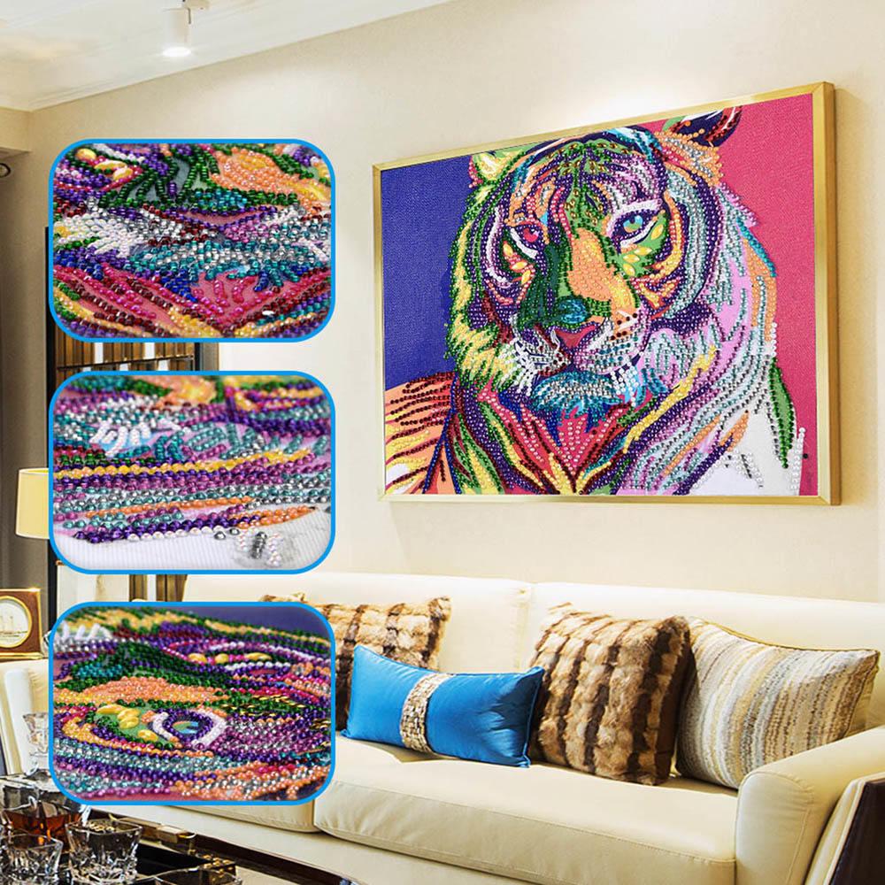 Buy 5D DIY Embroidery Round Full Drill Diamond Painting Cross Stitch ...