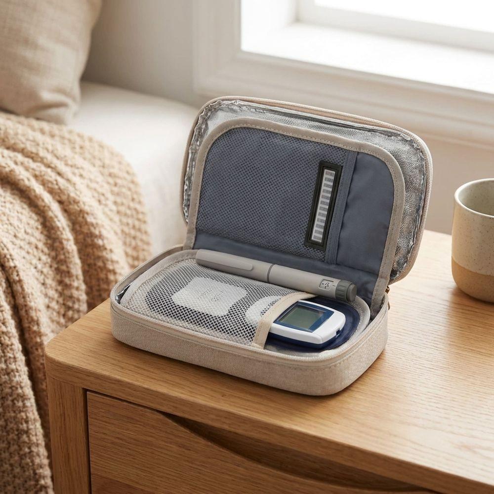Waterproof Insulin Cooling Bag Refrigerated Insulin Pens Storage Box  Pill Supplies Organizer