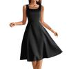 Women's Square Neckline Sleeveless A-line Dress