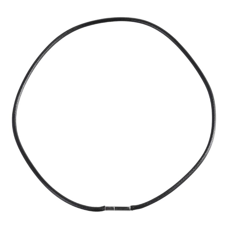 Black Necklace Cord Fashion Braided Rope Necklace Cord DIY Necklace Wax Rope Chain Cord With Insert Buckles