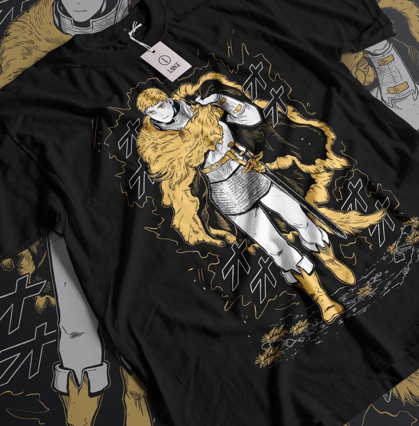 Laios Touden Dungeon Meshi T-Shirt Anime Vintage Special Unisex T-shirt All Size