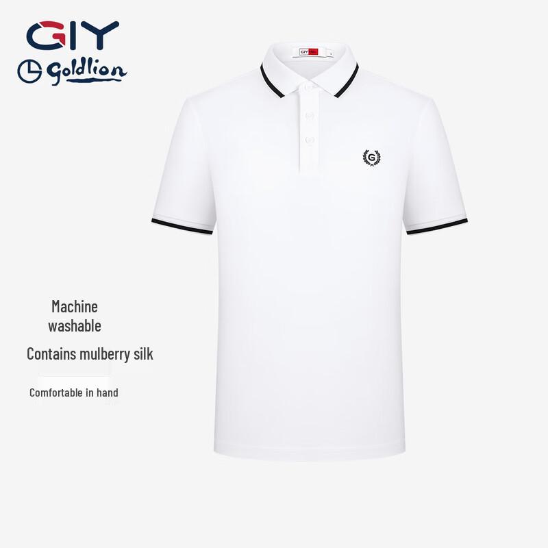 Goldlion GY Men's Short-Sleeve Casual Polo Shirt
