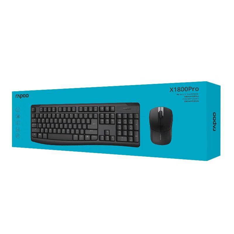 Rapoo X1800Pro Wireless Spill-Resistant Keyboard Mouse Combo