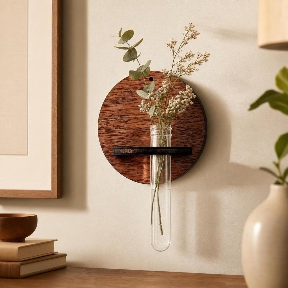 Home Ornaments Wall Mounted Planter Vase Flower Pot Wall Decoration Living Room