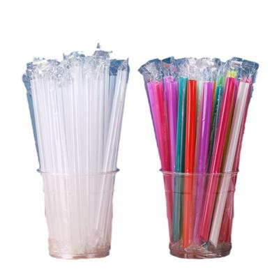 100pcs Disposable Disposable Straws Plastic Milk Tea Straw New Plastic Drinking Straw Party Decor