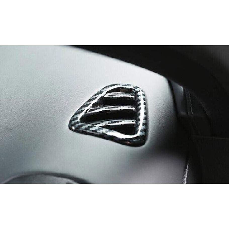 For Benz GLC X254 -2024 ABS Carbon Fiber Dashboard L&R Air Outlet Vent Trim