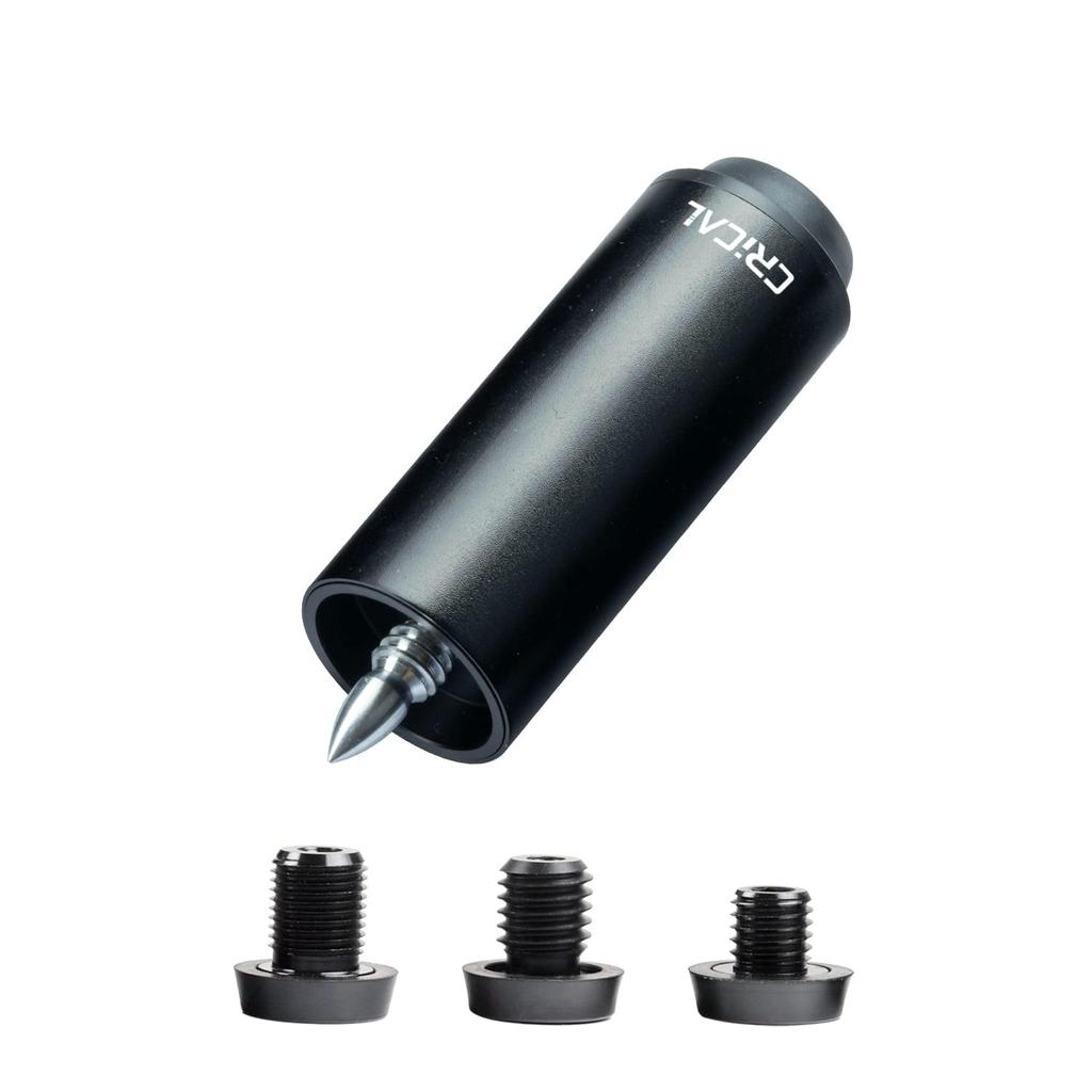 CRICAL Pool Cue Extension, 2/3/4/8 Inch Metal Billiard Cue Extension with 3 Bumpers, Billiard Accessories