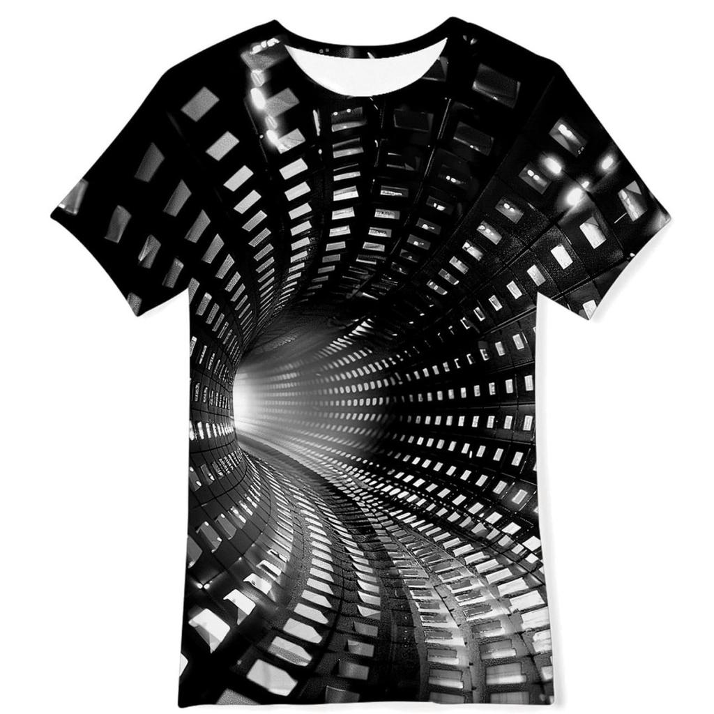 Fashion Children T-Shirts 3D Print Colorful Pattern Round Neck T-Shirts Casual Short Sleeve Tops Kids Tees Clothing