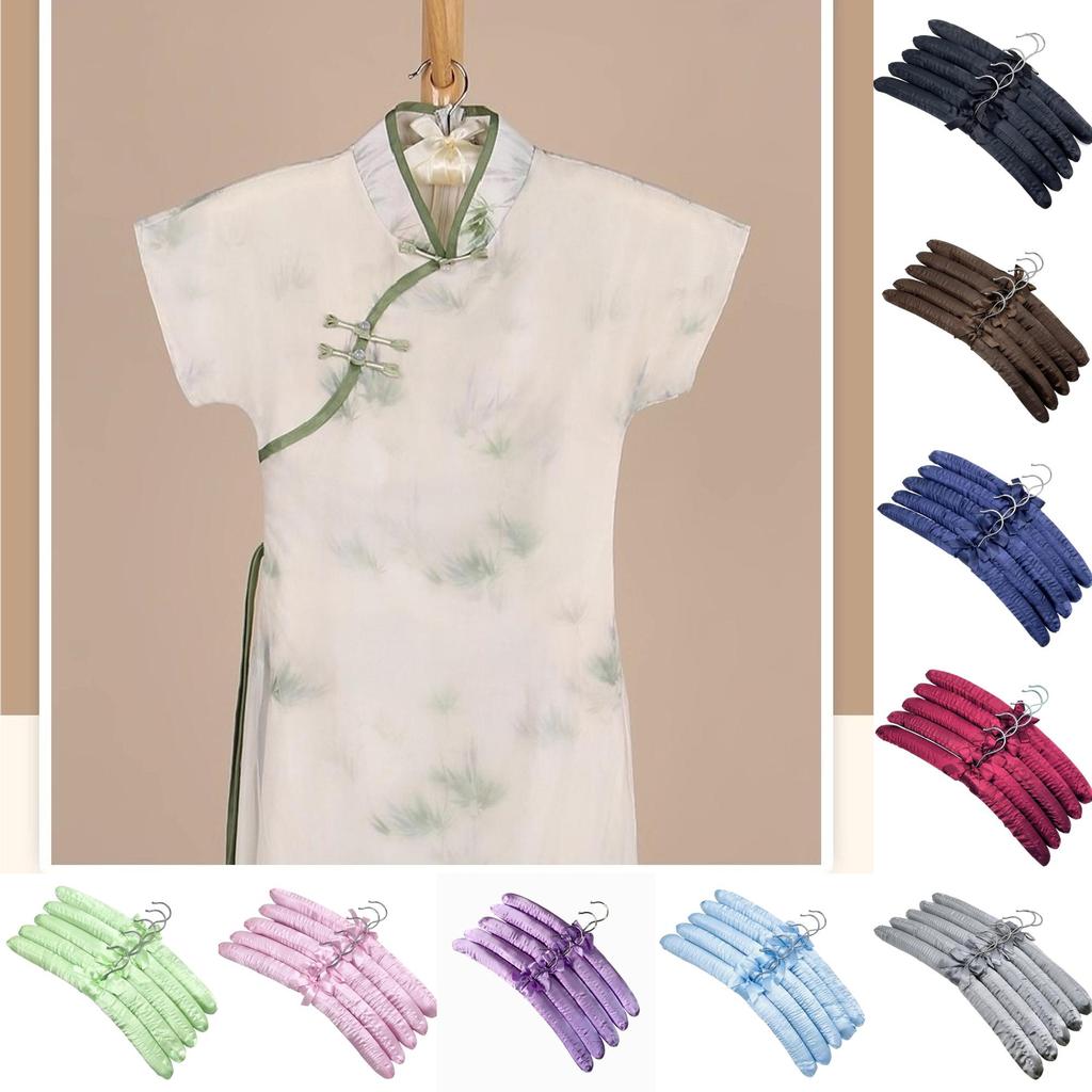 Satin Large Padded Hanger Silk Hangers Wardrobe Organization Hotel Room Supplies