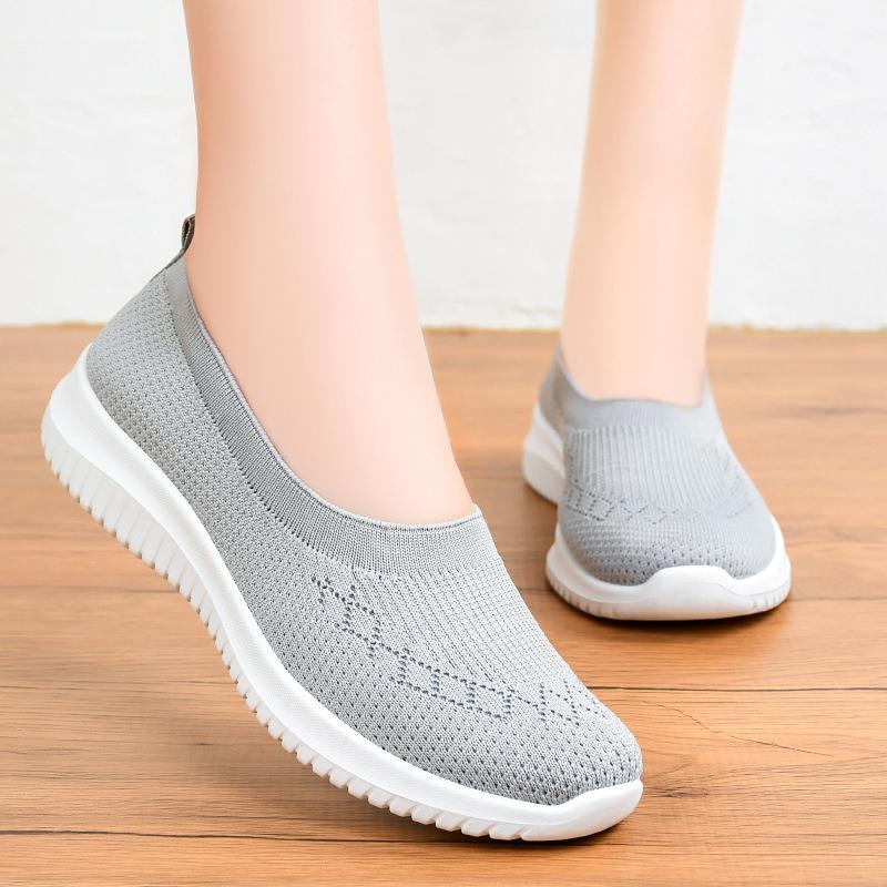 Shoes women's shoes breathable fly-woven shoes soft-soled casual cloth shoes shoes breathable and comfortable