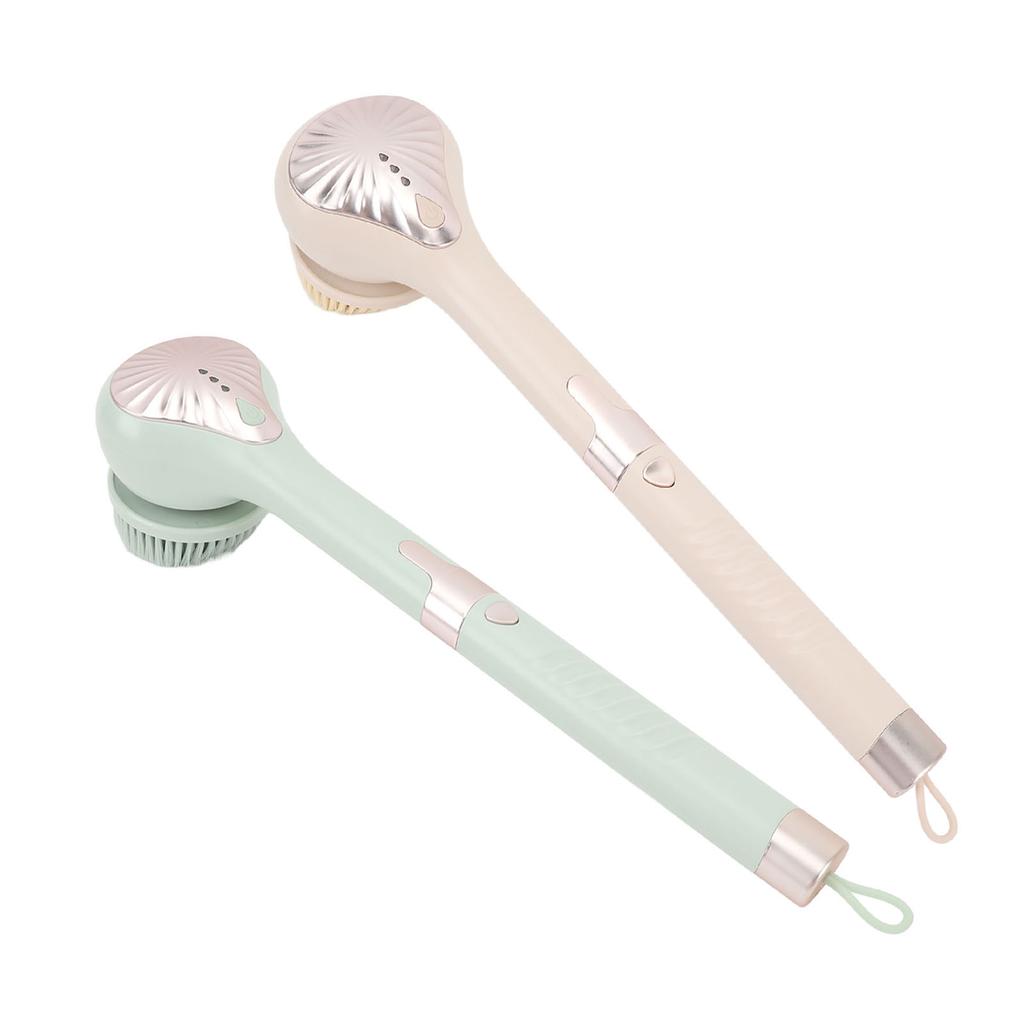 Elektrische Körperbürste Wasserdicht Multifunktional Abnehmbarer Langer Griff Elektrische Dusch-Badebürste