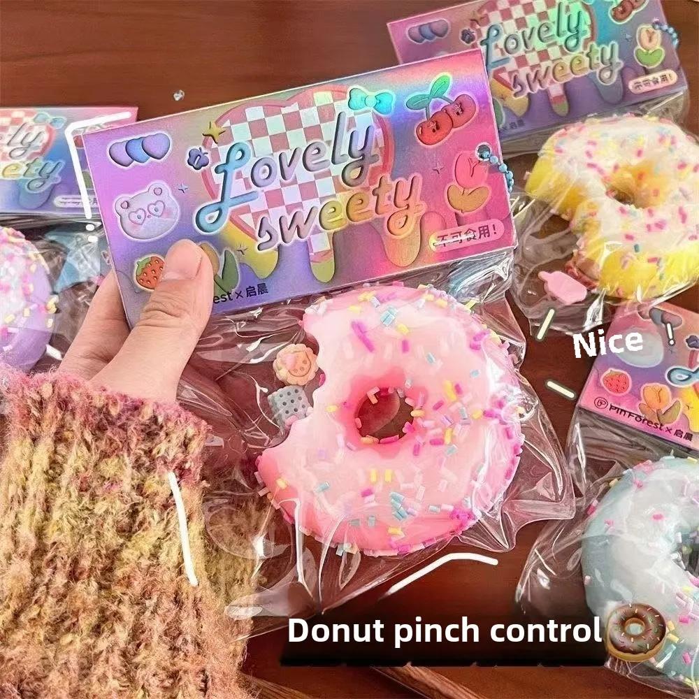 3pcs Taba Squishy Cake Doughnut Stress Relief Toy Extra Large Sensory Fidget Toys for Kids Adults Anxiety Relaxation Squeeze Gift
