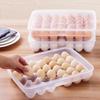 Container Lid Plastic Egg Holder Space Saver Refrigerator Egg Storage Container Home