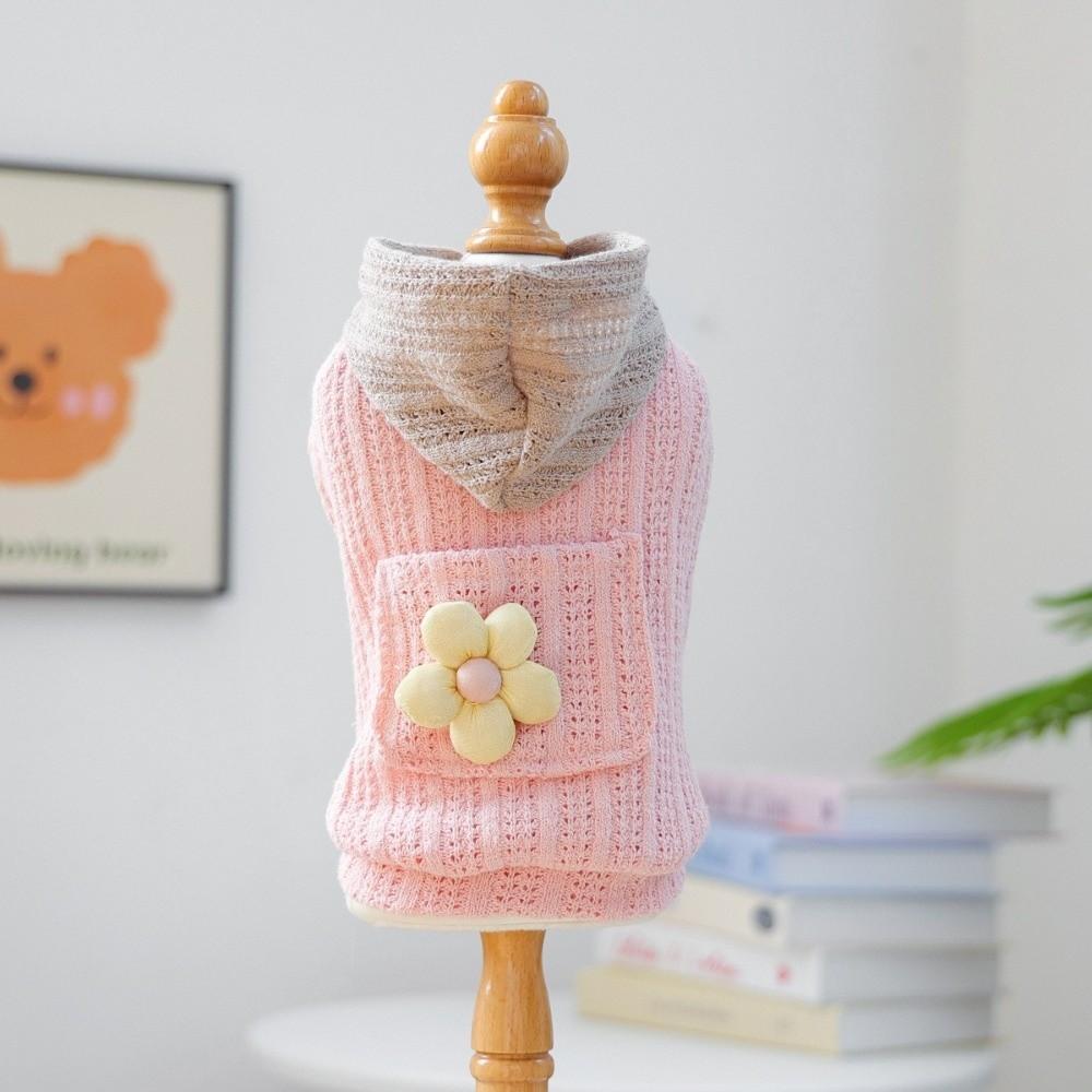 Hollow Out Dog Base Sweater Two Legged Dog Pullover Puppy Costumes Pet Knitted Hoodie  Four Seasons