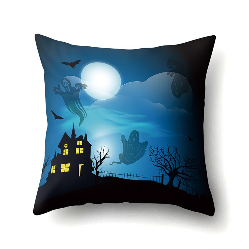 Halloween Pillowcase Car Waist Pillow Pumpkin Sofa Cushion Cover Office Home Living Room Pillowcase