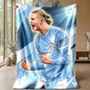 Erling Haaland Soft Flannel Fleece Blanket Lightweight Cozy Warm Throw Blanket For Sofa Bed Home Decor