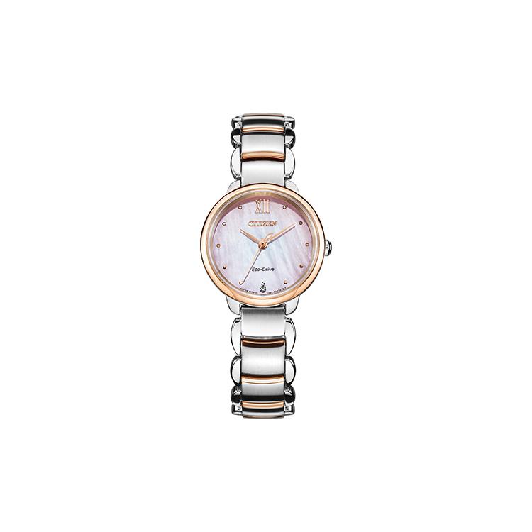 

CITIZEN Women s Ecology Drive Collection Watch EM0924-85Y Pink Gold Watch Case
