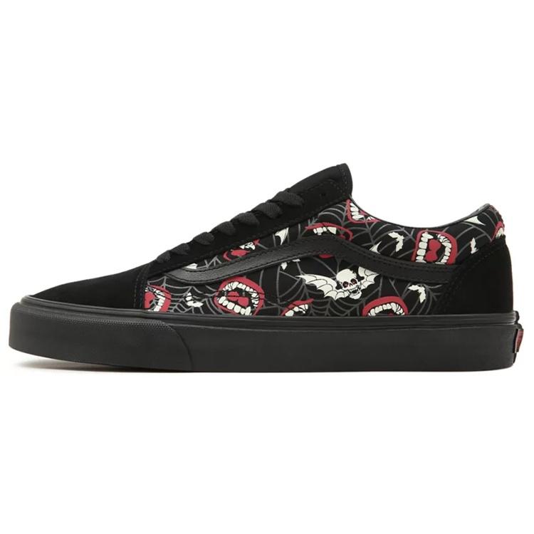 Vans Unisex Glow Frights Old Skool Sneakers Black/Red Men s VN0A5KRF8MG EU 38