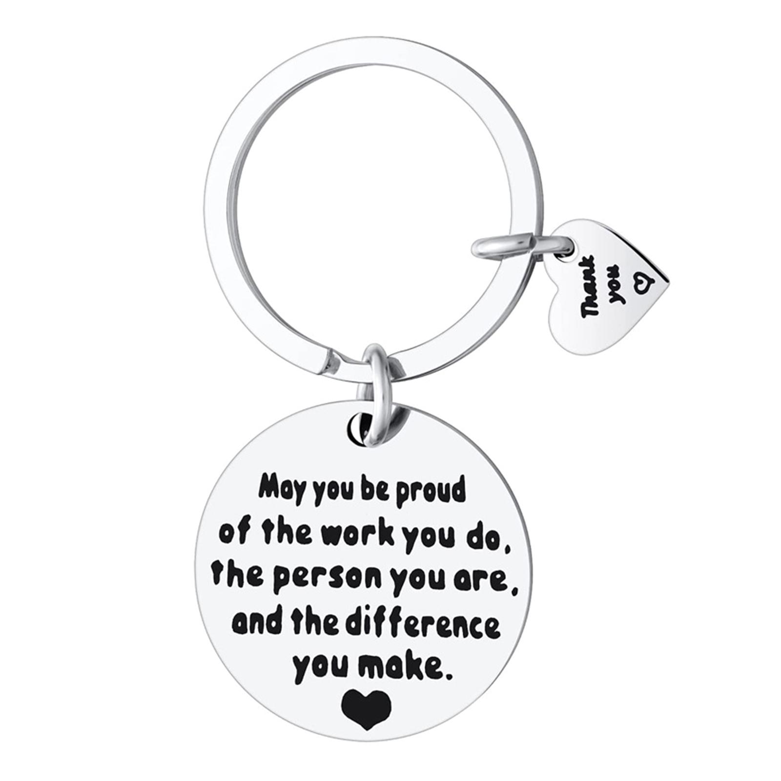 

Брелок с гравировкой и надписью с радужным украшением. Брелок из нержавеющей стали. Поощрительный брелок. Пусть вы гордитесь собой. A
