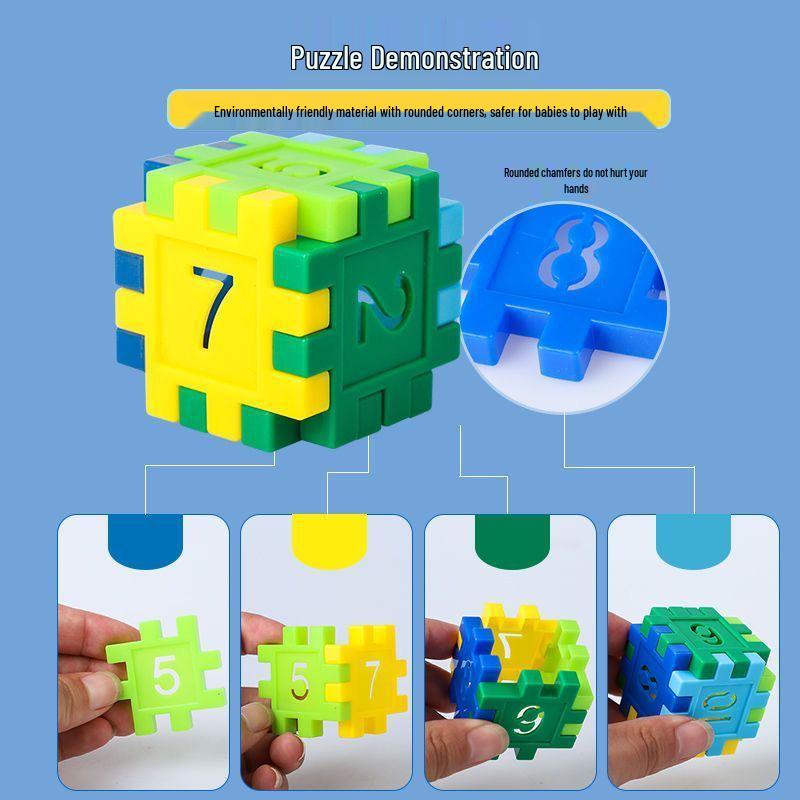 Custom Digital Building Blocks for Toddlers Aged 3-4: Educational Toy with Small Particles