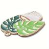 2/6/12pcs Leaf Glazed Alloy Pot Cultural Pendant Leaf Green Plant Pot Pendant DIY Jewelry Crafts Bracelet Necklace Decoration