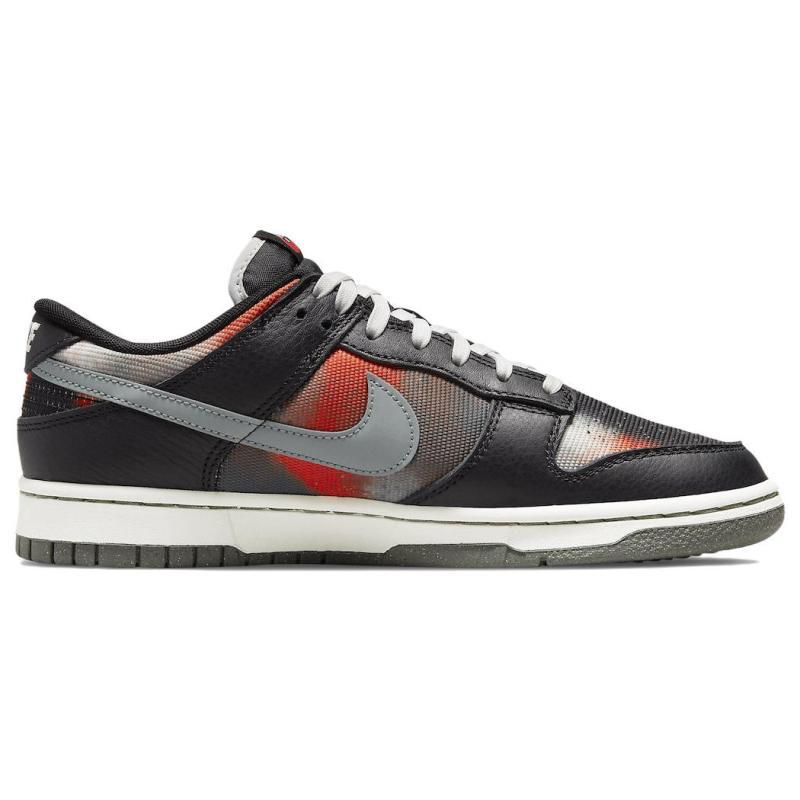 Nike Dunk Low Graffiti Black Red Skate Shoes Sneakers DM0108-001