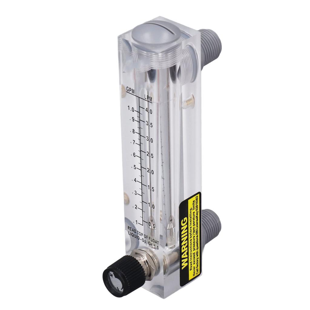 Liquid Flowmeter Clear Durable Acrylic Panel for Liquid Medium Measurement and Control Regulation 0.1 1GPM