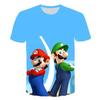 2025 MINISO Summer T-shirt  Super Mario Bros T-shirt Kids Harajuku Fashion Casual T-Shirt Boy Girls Polyester Boys Girls Short Sleeve