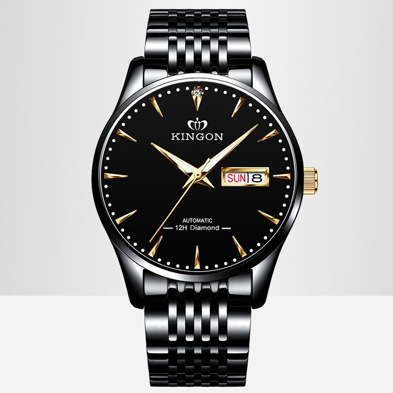 

Роскошные мужские водонепроницаемые механические часы с настоящими бриллиантами