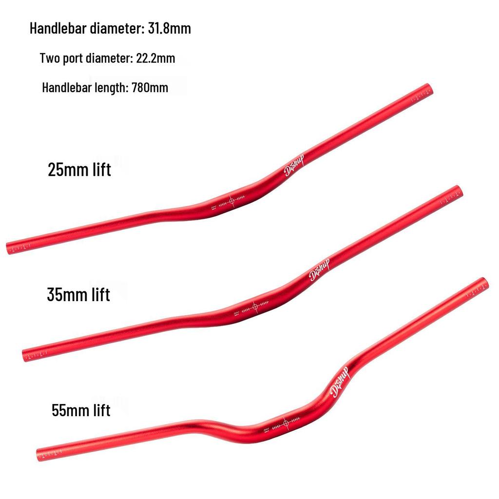 Aluminiumlegierung Mountainbike Riser Lenker - 35/55 Rise, 760/780mm für Downhill Off-Road