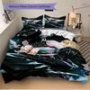 Warrior Girl Print 3Pcs Bedding Setduvet Cover With 2 Bedropillowcase Home Birthday Gift