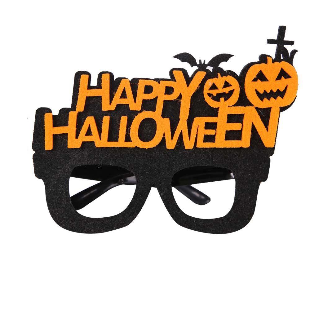 Skull Head Eyeglasses Frames Cobweb Ghost Halloween Decoration Glasses Pumpkin Halloween Dress Up
