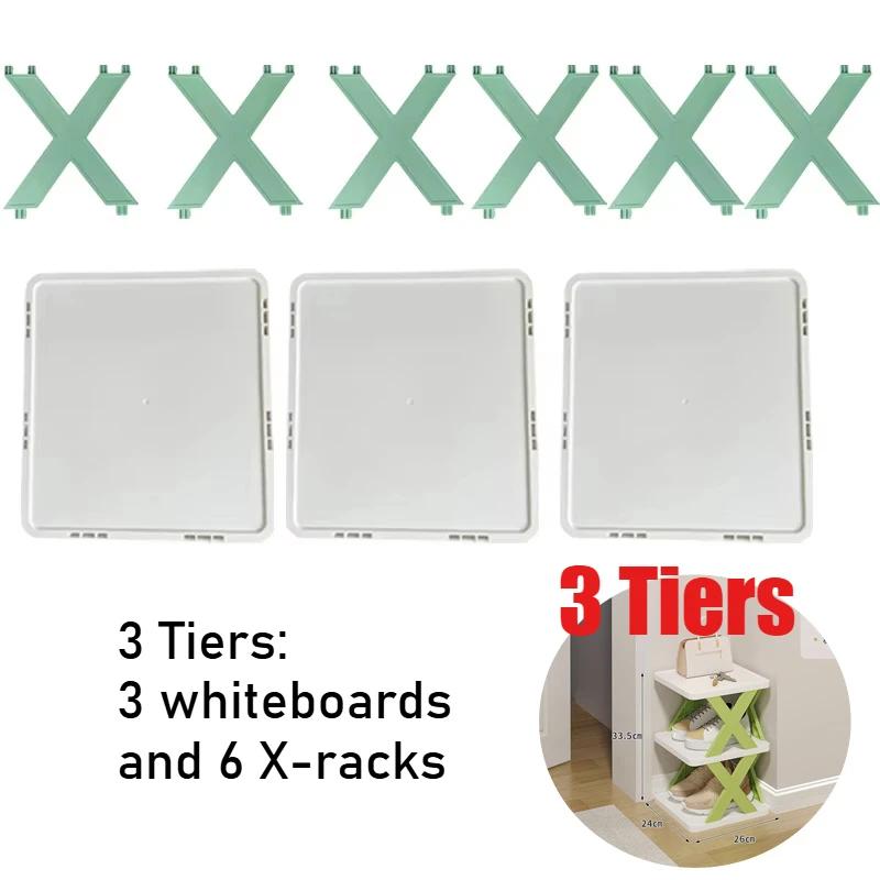 Stackable Shoe Rack Multi Layer Shoes Storage Organizer Removable Space Saving Shoes Shelf Plastic Shoes Cabinets Home Supplies