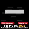 MG HS 2025 Araç İç Mekan Orta Konsol Ekran Koruyucu Şeffaf TPU Film Çizilmez Tamir Aksesuarları