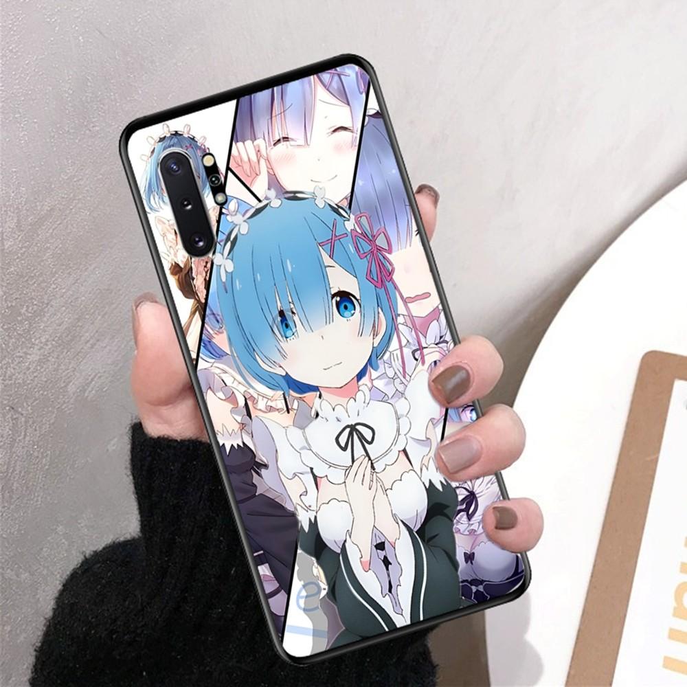 ReZERO Ram Rem Phone Case For Samsung Note 8 9 10 20 pro plus lite M 10 11 20 30 21 31 51 A 21 22 42 02 03