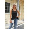 YYFS Women's Fashion Casual Summer Spring Solid Color Print Sleeveless U-Neck Blouses & Shirts