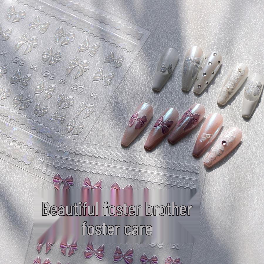 

TENSOR M-850 Frosted 3D Hot Stamping Ferrite Nail Art Stickers