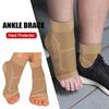 1 Paar Sport-Knöchelbandage, Kompressionshülse, Socke, für Männer und Frauen, offene Spitze, Kupfer-Socke für den Sport