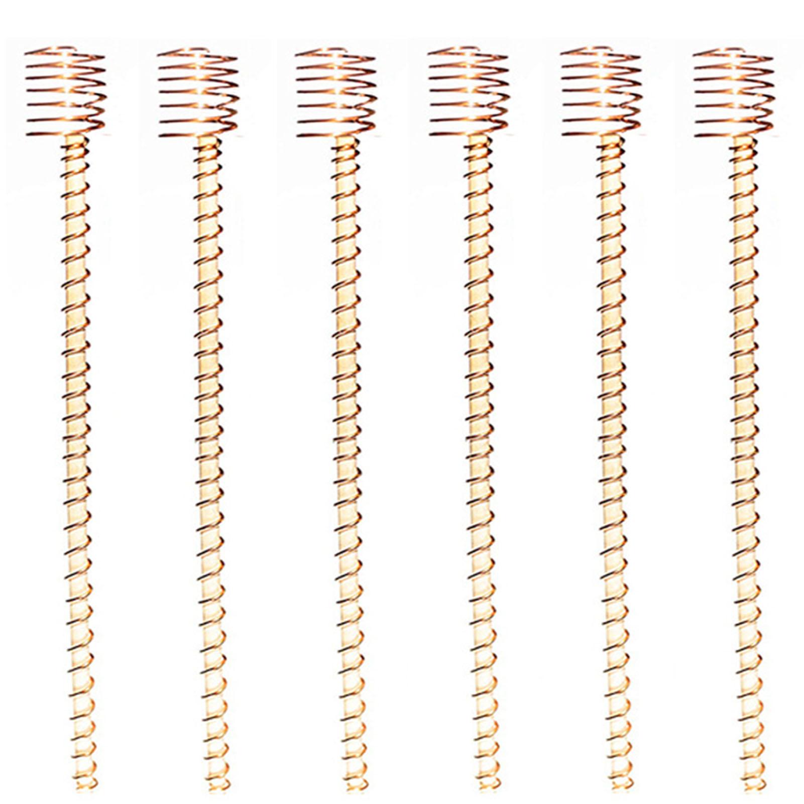 

6 Pcs Electroculture Plant Stakes Great Conductivity Copper Stakes for Garden Enthusiasts Lovers