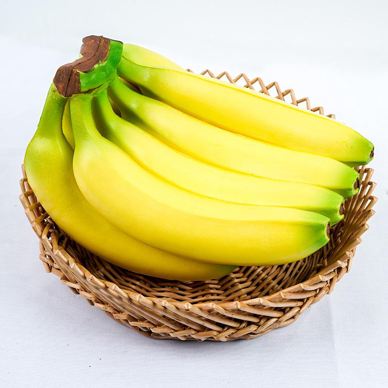 1PC Artificial Banana Decorative Plastic Fake Fruit Realistic Display Simulated Banana For Wedding Christmas Decor