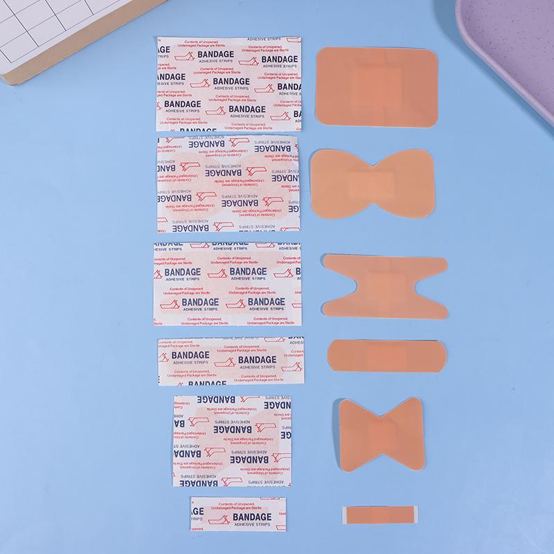 100Pcs Waterproof Breathable Adhesive Bandage – Cushioned Medical Plaster for Wound Hemostasis and First Aid