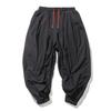 Men's Loose-fit Harem Pants, Elastic Drawstring Waist, Non-stretch Casual Lantern Trousers, Lightweight Quick-dry